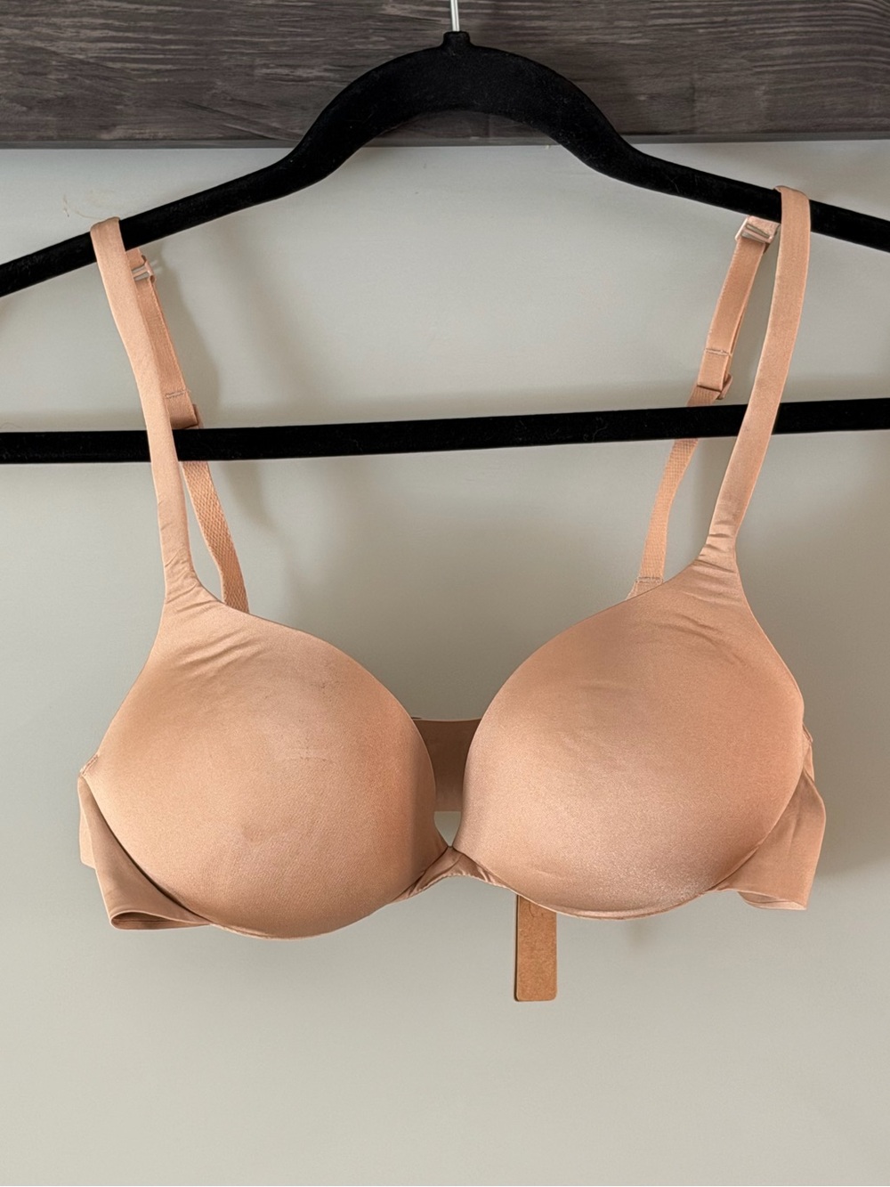 SKIMS Ultimate Push-up Plunge Bra in Clay Size 34A